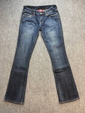 Y2K Lucky Brand Jeans Women's 2/26 Low Rise Bootcut Dark Wash Stretch USA